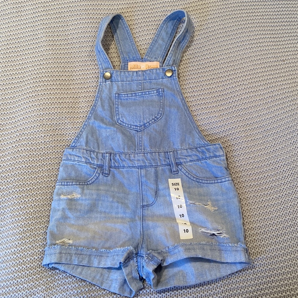Mila and Rose kid overalls
